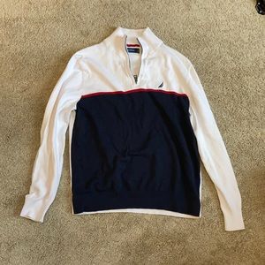 Blue and White Nautical crewneck/sweater.